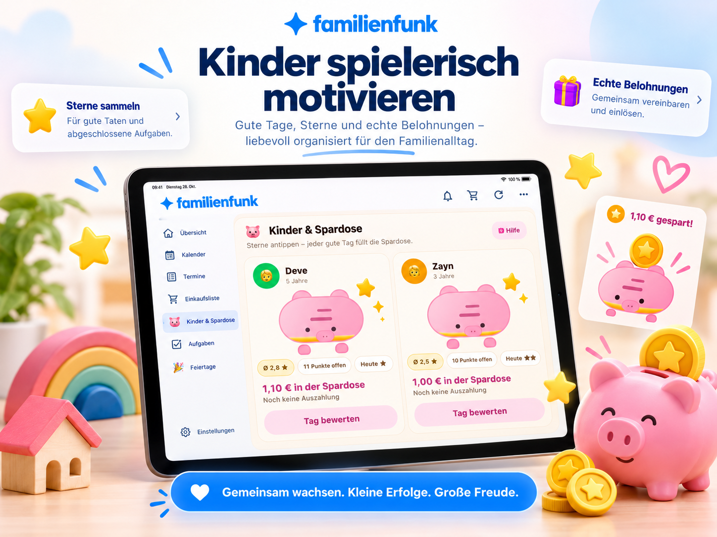 FamilienFunk Touch-Display-Ansicht