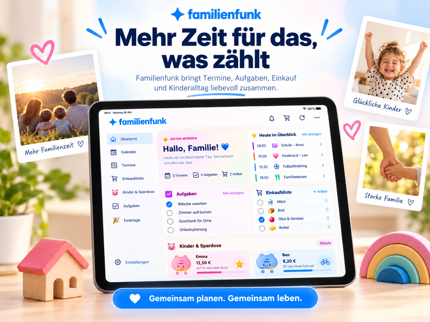 FamilienFunk Touch-Display-Ansicht