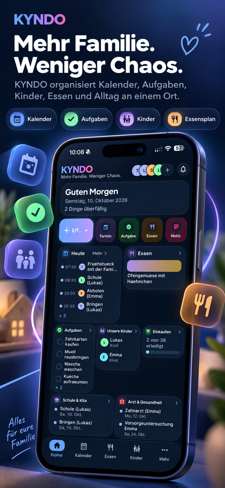 KYNDO Familienübersicht