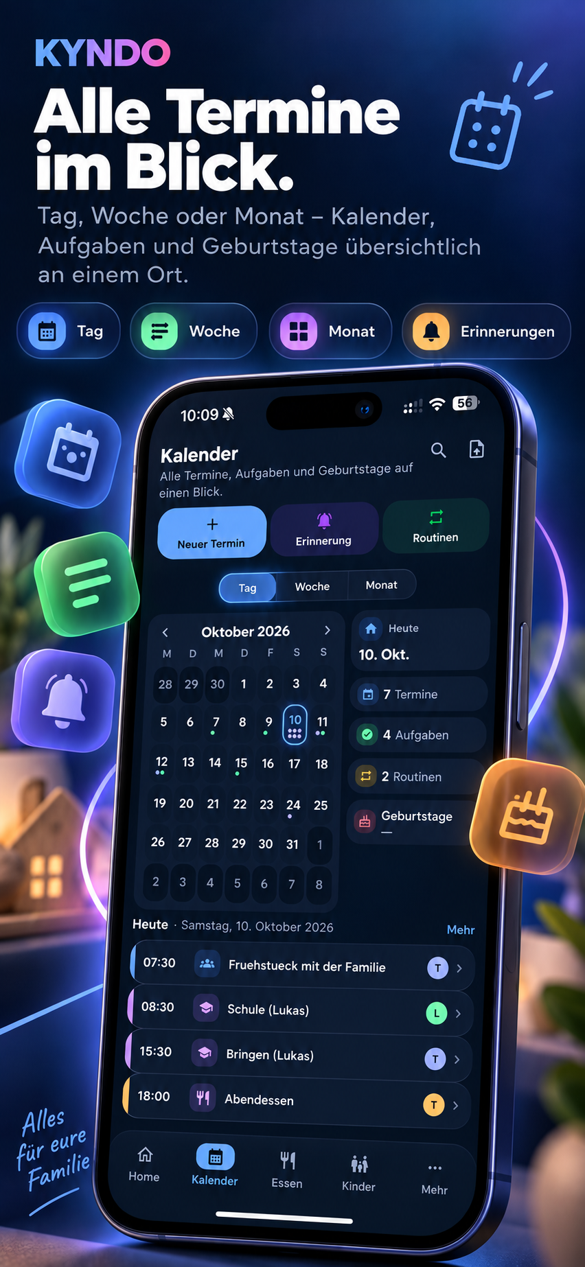 KYNDO App-Ansicht