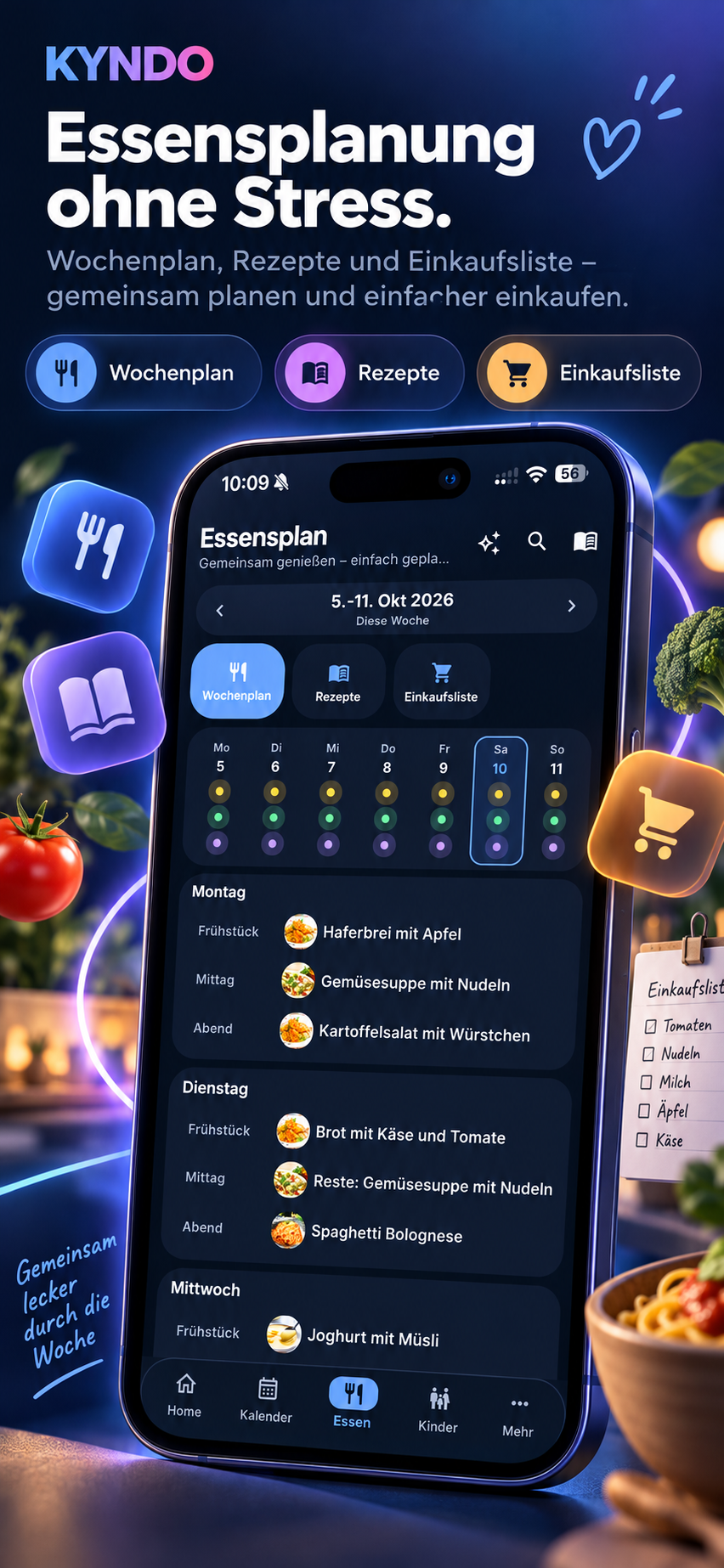 KYNDO App-Ansicht