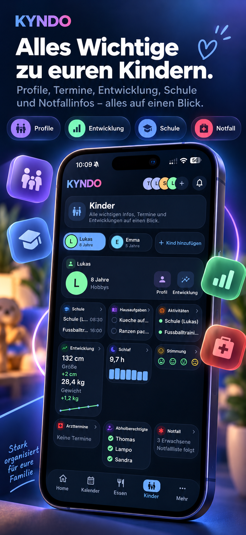 KYNDO App-Ansicht