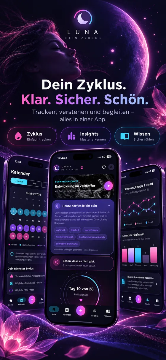 Luna – Startbildschirm